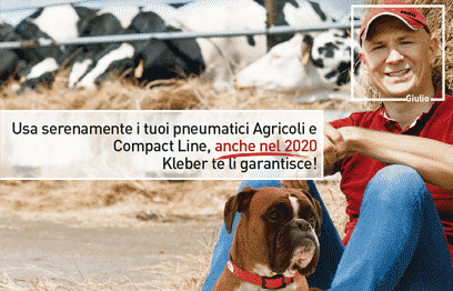 Usa serenamente i tuoi pneumatici Agricoli e Compact Line, anche nel 2020 KLEBER te li garantisce!