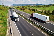 Lorry on highway