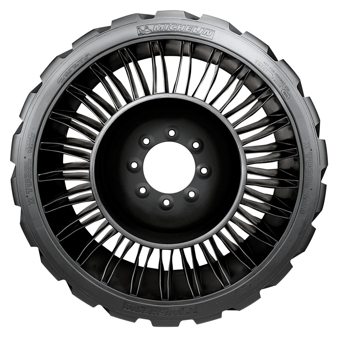 MICHELIN no air tire representation: MICHELIN X® TWEEL™