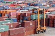 Container handling in a port terminal