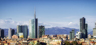 Milan (Milano) skyline with new skyscrapers