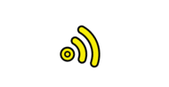 Yellow icon reprezenting connected tyres