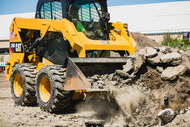 SKID STEER TIRES working construction