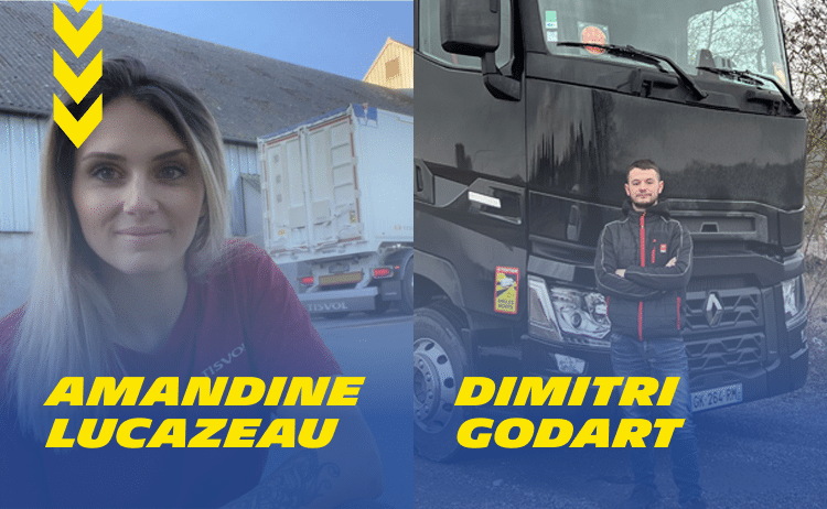 Interview of two truck drivers Amandine Lucazeau and Dimitri Godart