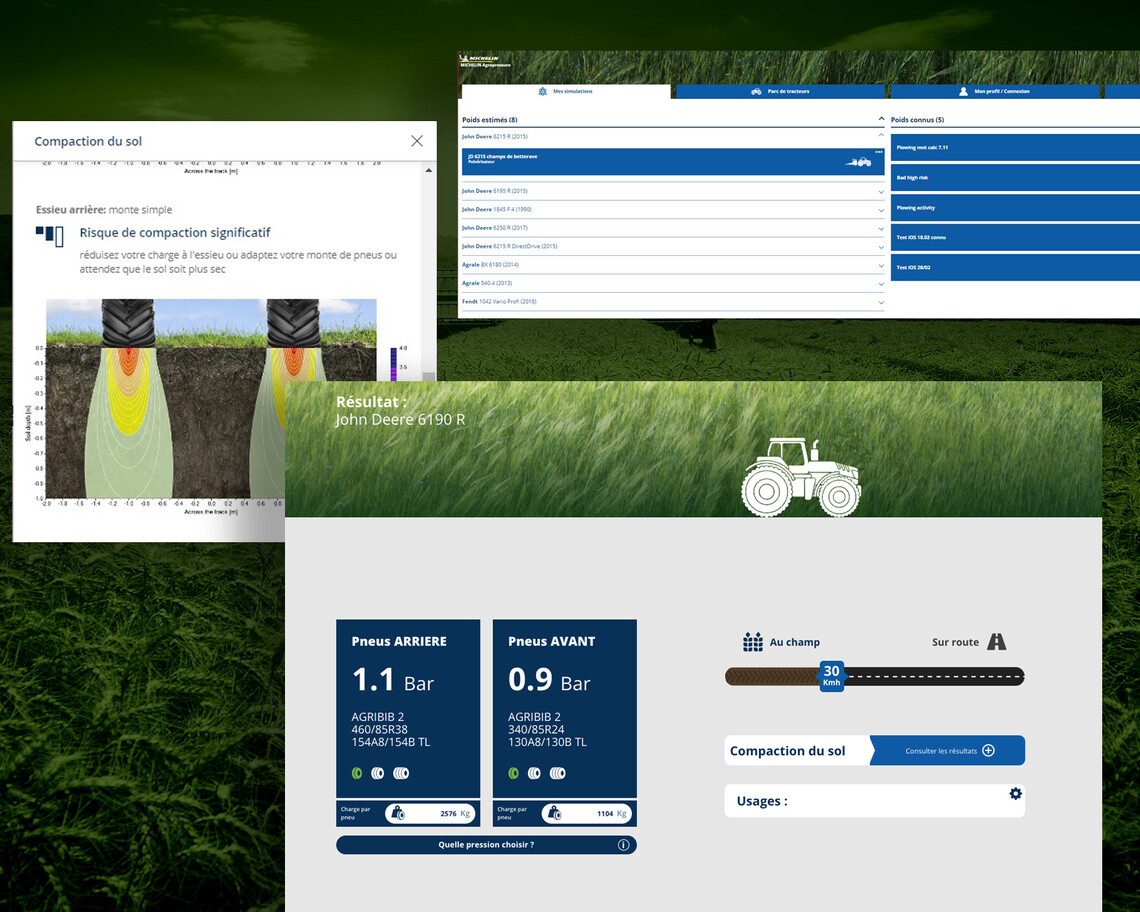 Michelin Agropressure step by step since your desktop