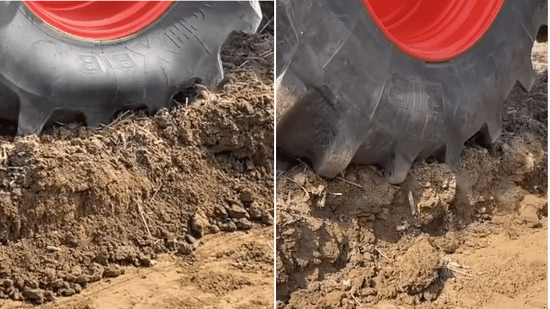 Impact of tyre pressure on soil compaction: low pressure tyre vs high pressure tyre