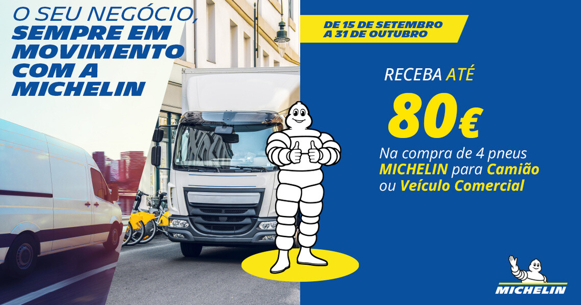 Promo outono pneus MICHELIN para Camião ou veículo comercial