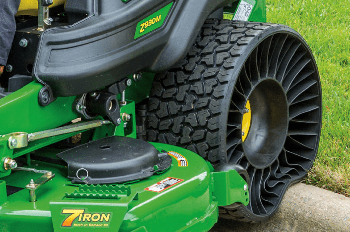 Michelin airless, Tweel, Turf Over curb