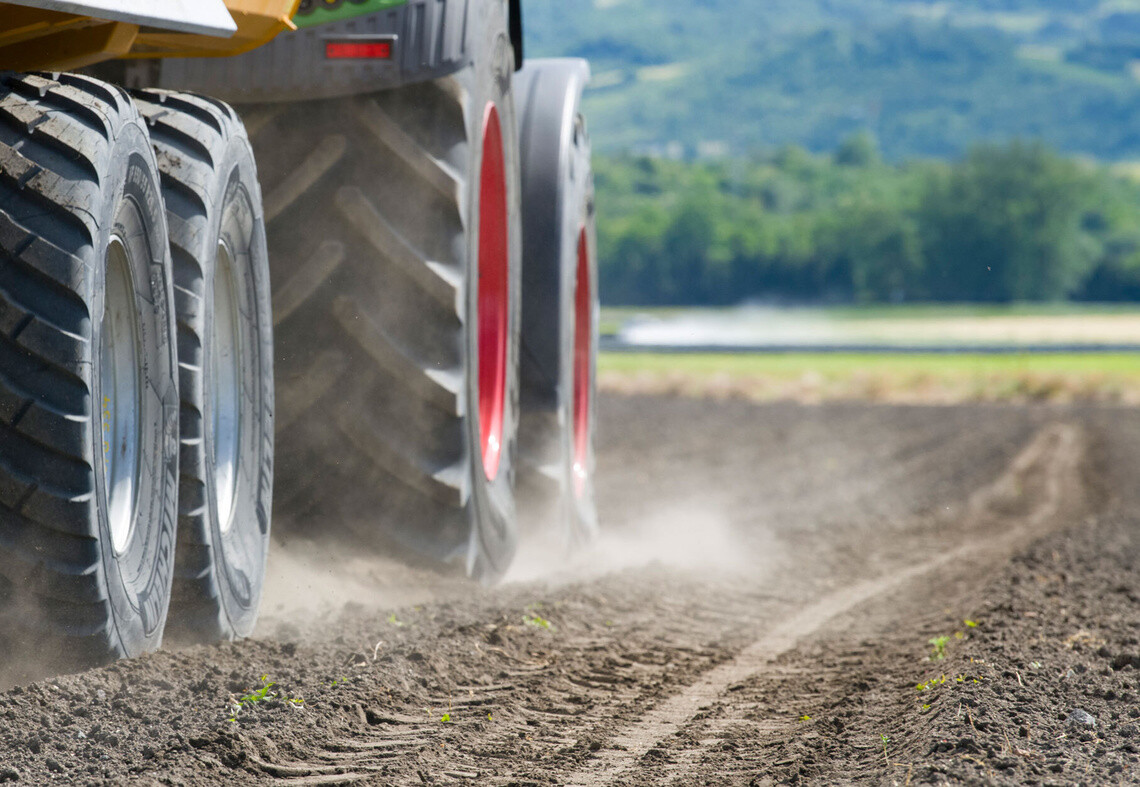 Trailer tyres have to carry heavy loads while respecting the soil