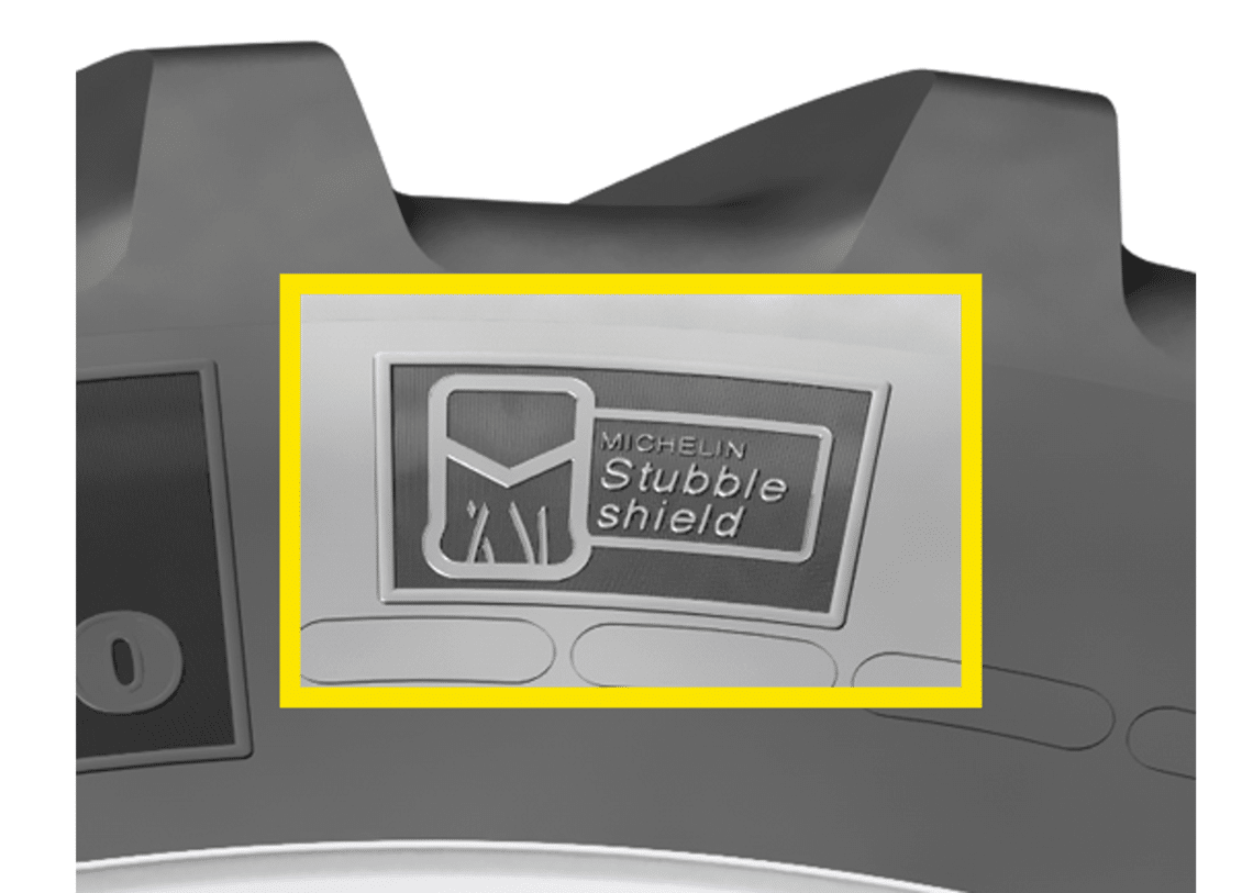 Stubble Shield pictogram on the tyre
