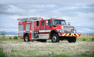 Type 3 fire truck, also called a brush truck or wildland
