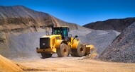 Loader with Michelin tires in a quarry environment