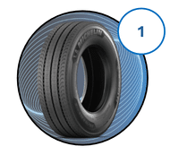 Step 1- the new tyre