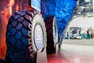 Image of mining tires at Minexpo