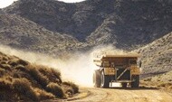 image of vehicle of mining road