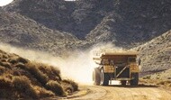 image of vehicle of mining road
