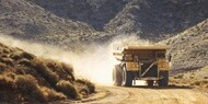image of vehicle of mining road