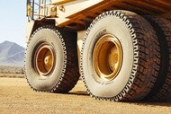 Dump truck with new Michelin XDR4 energy tire