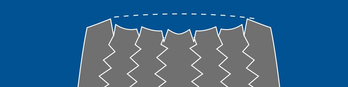 空気圧が足りないタイヤのイメージ