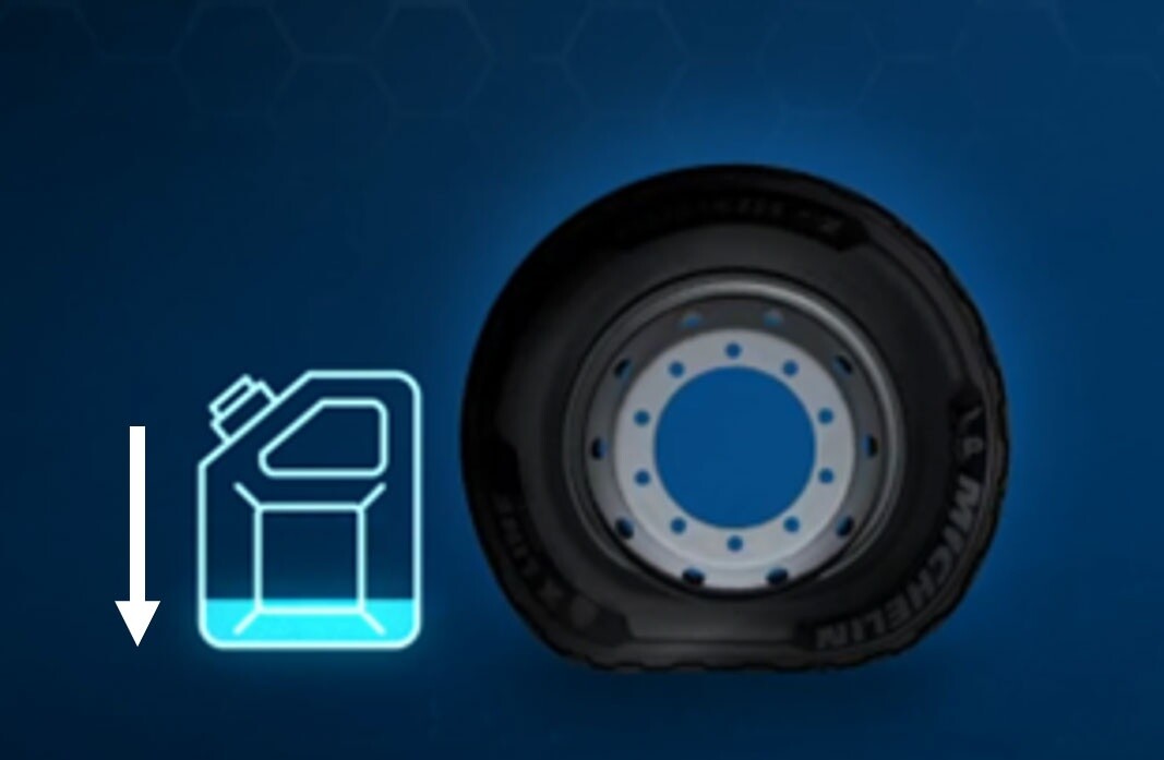 Under inflated tyres produce unnecessary resistance which increases fuel consumption