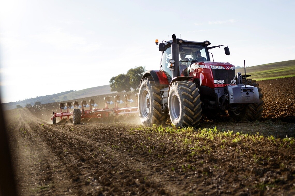 Tractor getting a field prepped for planting season