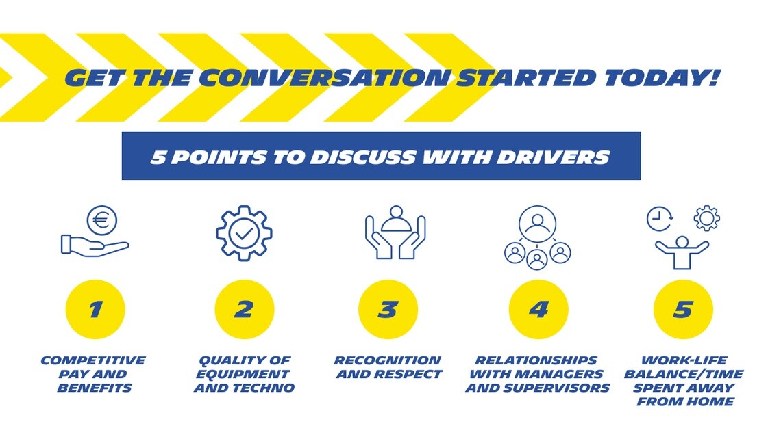Enhance overall truck driver satisfaction by starting the conversation today.