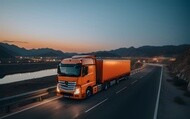 truck on highway