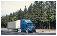 Image of semi truck on an open highway