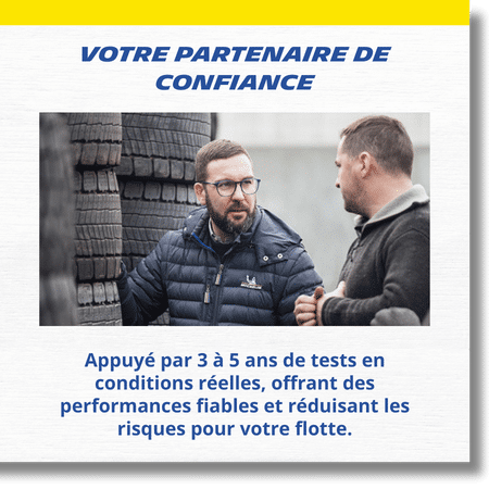 Votre partenaire - Appuyé par 3 à 5 ans de tests en conditions réelles, offrant des performances fiables et réduisant les risques pour votre flotte.