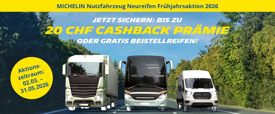 MICHELIN Frühjahrsaktion für Nutzfahrzeugreifen CHde