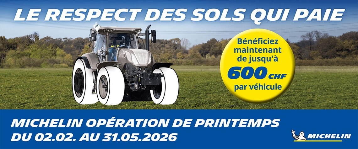 Promotion MICHELIN de printemps pour les pneus agricoles