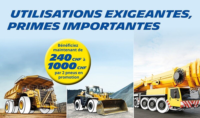 Promotion de printemps MICHELIN pour pneus GC et grues 2026