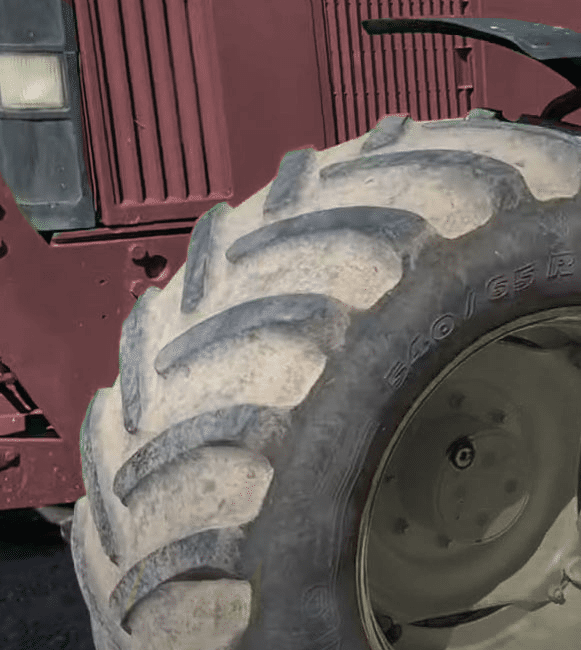 Check tractor tyres for wear