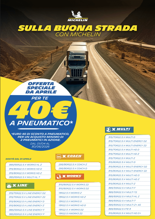 Leaflet aggiornato promo autocarro 40euro fino a fine giugno