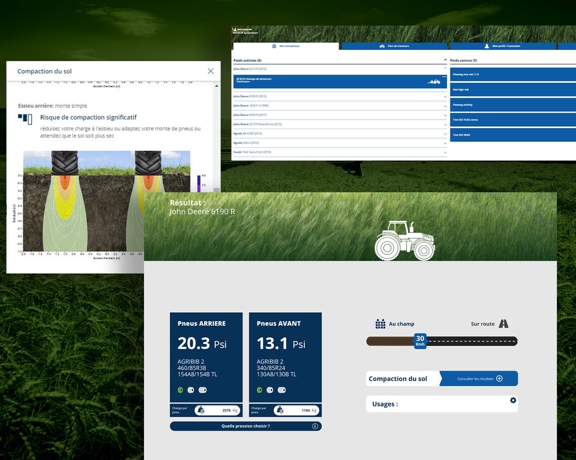 Michelin Agropressure step by step since your desktop