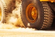 Photo campaign carried out at the Almeria test centre in Spain for the MICHELIN XDR 4 SPEED + ENERGY tire for mine dumpers.CATERPILLAR 793C