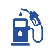 Icon representing fuel efficiency and fuel savings