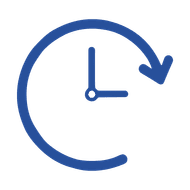 Clock icon representing reduced tire-related downtime