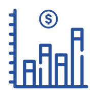 Chart and dollar sign representing long-term tire value
