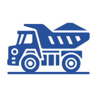 Dump truck representing demanding construction worksite conditions