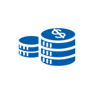 Icon representing operating cost management for mining and quarry operations