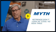 Video about the myth that retreads do not look as cool as new tires