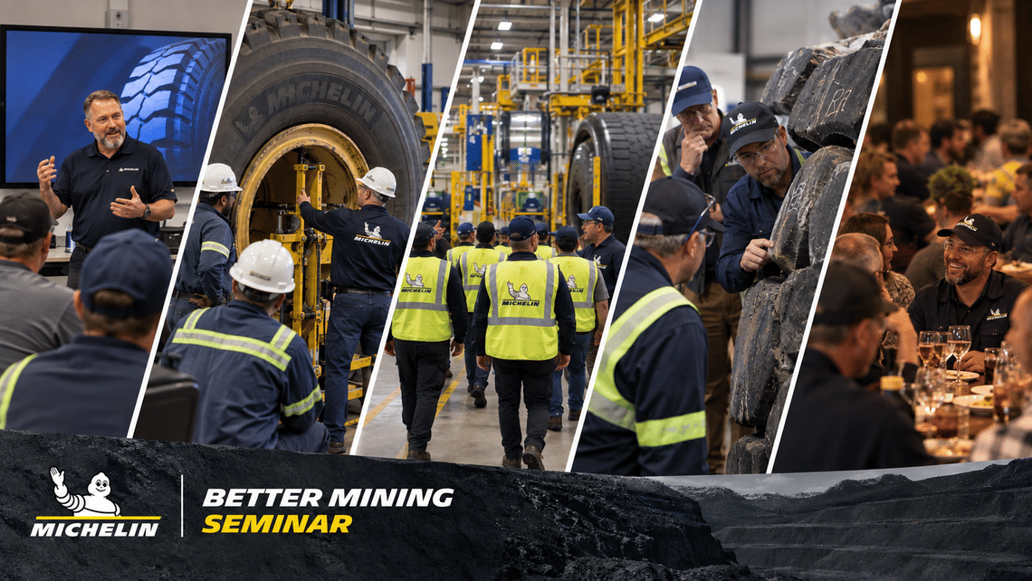 Image of various Michelin Better Mining Seminar Events