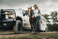 KO3 Trailer and a horse