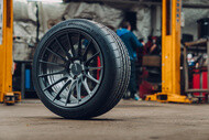 g-Force Phenom T/A Tire in a garage