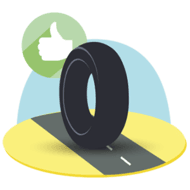 Moto Picto adhesion route Tyres