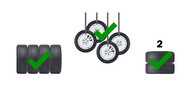 store tyres with rims 2