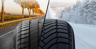 Os pneus de inverno e pneus de verão têm padrões de piso diferentes