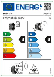 Nova različica nalepke EU za pnevmatike, ki prikazuje izkoristek goriva pnevmatik, od A do E