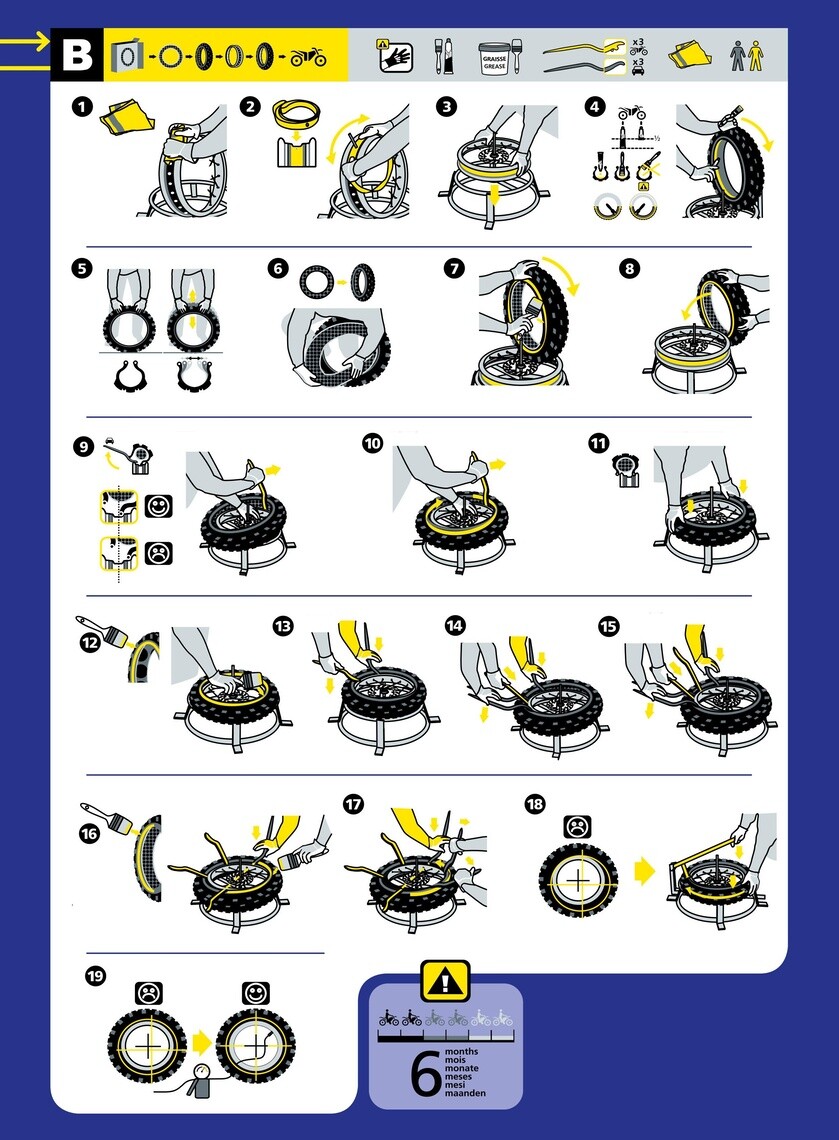 MICHELIN Bib Mousse Offroad solution for motorcycle tire punctures